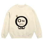 yuccoloのスイッチON（淡色用） Crew Neck Sweatshirt