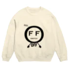 yuccoloのスイッチOFF(淡色用） Crew Neck Sweatshirt