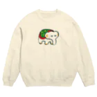 いも太郎のgangu（ぞうさん） Crew Neck Sweatshirt