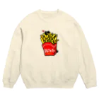 まめのき。のポテトにゃん。 Crew Neck Sweatshirt