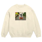 akane_art（茜音工房）のカラフルチワワ（フラワー） Crew Neck Sweatshirt