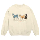 SHOP-RINGTAILの隣の柴は青い Crew Neck Sweatshirt