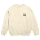 Kizplanning 「Sylph&Devil's」のしろいぬルッチー【Flag】 Crew Neck Sweatshirt