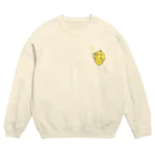 ほんわかトマトの柑橘屋のレモンちゃん！右手スプラッシュ Crew Neck Sweatshirt