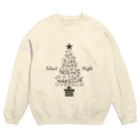 SU-KUの聖なる夜に（濃灰） Crew Neck Sweatshirt