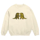 むちむちしっぽの手繋ぎタイガーサラマンダー Crew Neck Sweatshirt