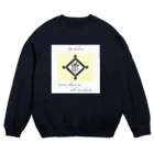 ゆにねこ惑星の❖僕のｴｰﾃﾞﾙﾜｲｽ❖黄色 Crew Neck Sweatshirt