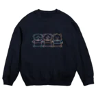 しっぽのないねずみの３ぴきのねずみ（くすみカラフル） Crew Neck Sweatshirt