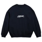 PoooompadoooourのGUPPYロゴ(白) Crew Neck Sweatshirt