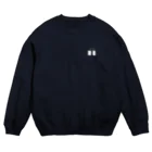 謎はないけど謎解き好きのお店のオープンザドア（白イラスト小） Crew Neck Sweatshirt