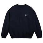 謎はないけど謎解き好きのお店のアンロック（白イラスト小） Crew Neck Sweatshirt