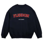 自由本舗のFEEDOM カレッジスウェット風 Crew Neck Sweatshirt