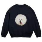 よしののまんまるわんこ油絵風 Crew Neck Sweatshirt