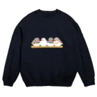 TeaDrop.Cのキンカチョウ（枠付き） Crew Neck Sweatshirt