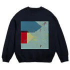 レターオールソーツの'in between blues' - right Crew Neck Sweatshirt