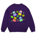 カニホイップの豆地蔵２ Crew Neck Sweatshirt