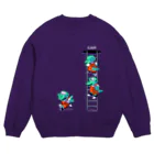 COME-with-MEのLS  crocodile Crew Neck Sweatshirt