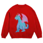 夢弦堂 へるにんの幻獣 ドラくん Crew Neck Sweatshirt