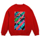 gpjt_753-dmのサイケ風 Crew Neck Sweatshirt