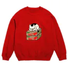 中林ういの三水家の人々　トキ仕事中 Crew Neck Sweatshirt