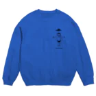 Nozomi Miyazaki illustration SUZURI storeのUFO坊や Crew Neck Sweatshirt