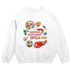 spicaのシーフードレストラン スピカ Crew Neck Sweatshirt