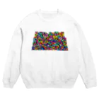 JUNetのカラフルビルのまち Crew Neck Sweatshirt