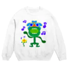 にゃはは♪屋の元気出草 Crew Neck Sweatshirt