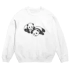 chippokeの双子パンダ Crew Neck Sweatshirt