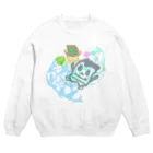 カニホイップの地球を毛玉に Crew Neck Sweatshirt