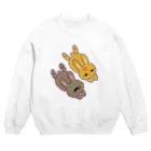 たわもみ商店のうさぎのたわしちゃんともみじちゃん Crew Neck Sweatshirt