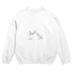 MOCHI Shopの無言の圧な猫 Crew Neck Sweatshirt