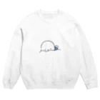 おでこ広い人のお店のすやすや(よだれ) Crew Neck Sweatshirt