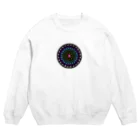 始季彩＠suzuriの七色-丸ver. Crew Neck Sweatshirt