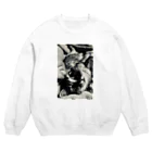 ほのぼのライフの探偵猫の休日 Crew Neck Sweatshirt