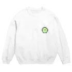 白鳥@LINEスタンプも作ってます！のなんとなくその辺にいそうな微生物(緑の子)ワンポイント Crew Neck Sweatshirt