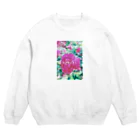 黄玉屋の実家の花1(薔薇) Crew Neck Sweatshirt