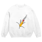 PokuStarのエビフライが直撃 Crew Neck Sweatshirt