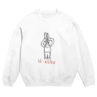 怒りのTシャツ売り場のH-MAN Crew Neck Sweatshirt