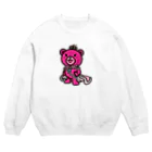 BASE forのBASEfor Bear Pink Crew Neck Sweatshirt