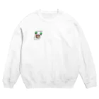 りょう子ちゃん&イ・ケメンのサンチュ生えた Crew Neck Sweatshirt