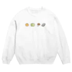 いっぱい摂ろう栄養素の食物繊維を摂ろう Crew Neck Sweatshirt