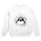 雪花来の口からこんにちは Crew Neck Sweatshirt