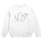 Maya's KAWAII SHOPのきょうりゅうのごはん Crew Neck Sweatshirt