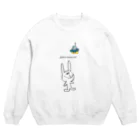 sa777のうさぎ（glad to meet you！） Crew Neck Sweatshirt