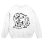 フクハラアキコのカオのあるもようA Crew Neck Sweatshirt