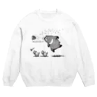 planetNITのヘディング熊 Crew Neck Sweatshirt