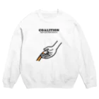 PokuStarのネコと結託 Crew Neck Sweatshirt