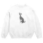 へちまめろんのイタグレの背中 Crew Neck Sweatshirt