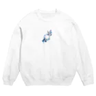 華涙(haru)goodsの羽化 Crew Neck Sweatshirt